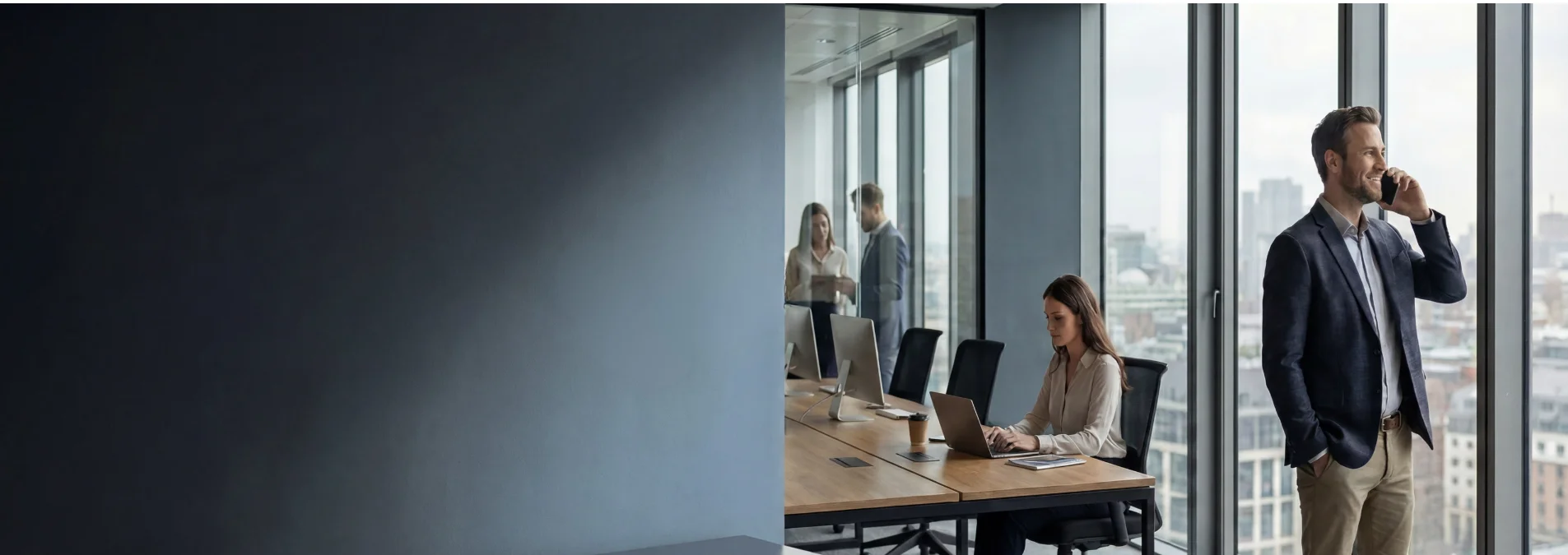 Mobile signal booster improving signal inside UK office