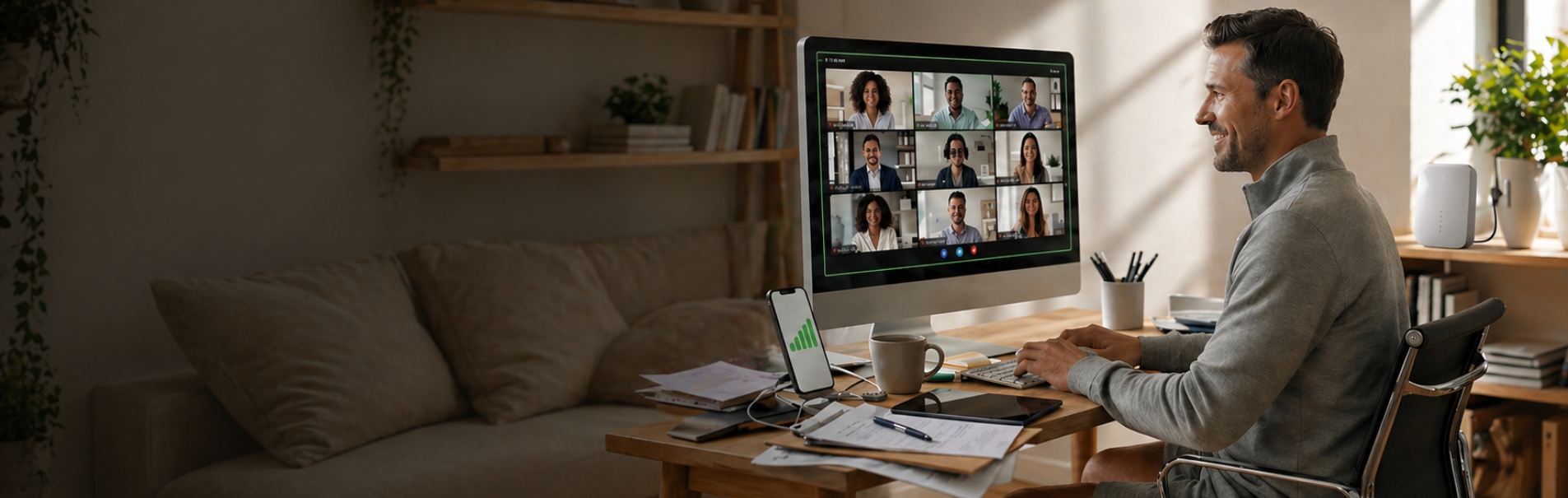 Mobile signal booster improving signal inside UK home